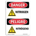 Signmission Safety Sign, OSHA Danger, 18" Height, Nitrogen, Bilingual Spanish OS-DS-D-1218-VS-1458